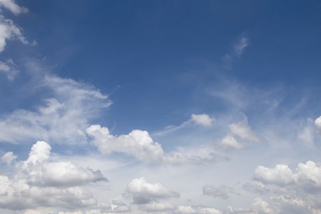 Magnifique ciel bleu avec des nuages.