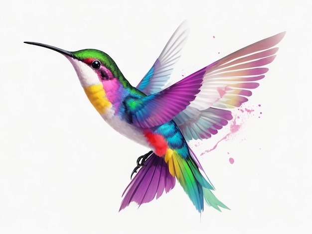 Un magnifique colibri fantastique et coloré