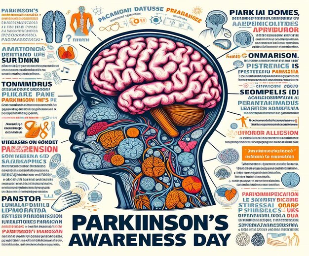 Ce magnifique dessin est fait pour la Journée de Parkinson.