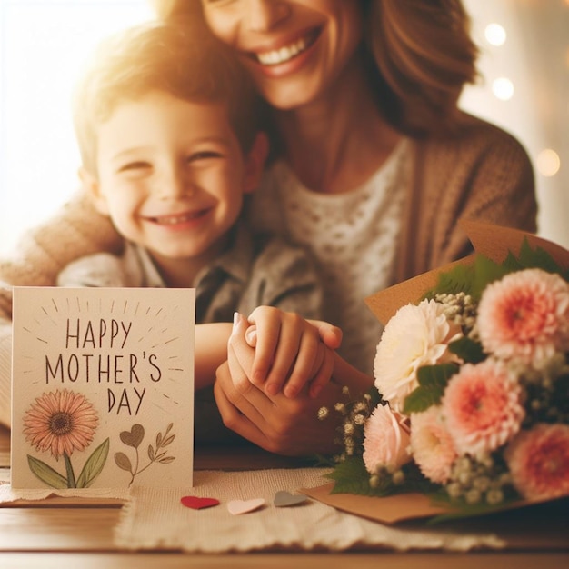 Photo ce magnifique dessin floral en 3d est créé pour la fête des mères.