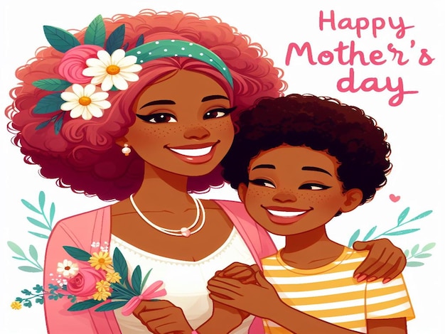Ce magnifique dessin floral en 3D est créé pour la fête des mères.