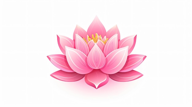 Le magnifique dessin à la main de la fleur de lotus rose