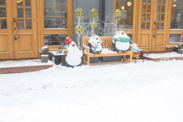 Photo magnifique hiver à chisinau, la capitale de la république de moldavie