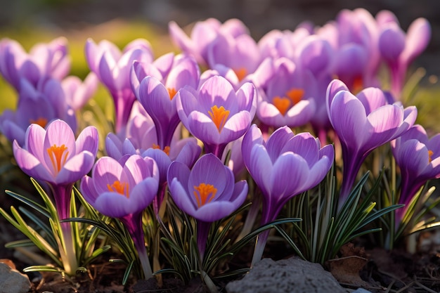 La magnifique lavande Saffron Crocus est en fleurs