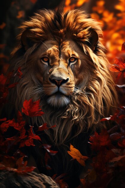 magnifique lion