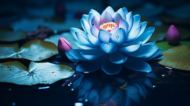 Le magnifique lotus thaïlandais qui a été apprécié