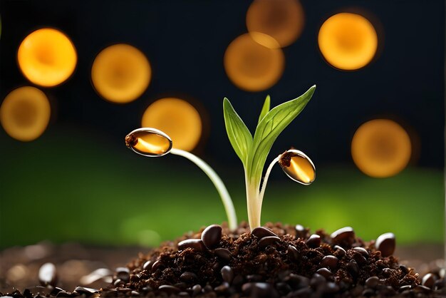 Photo une magnifique macrophotographie de la nature