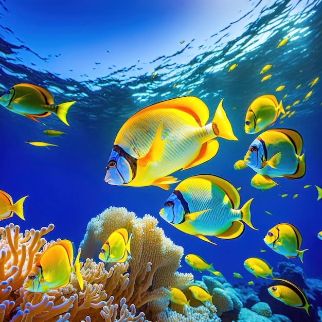 Magnifique monde sous-marin de l'océan tropical