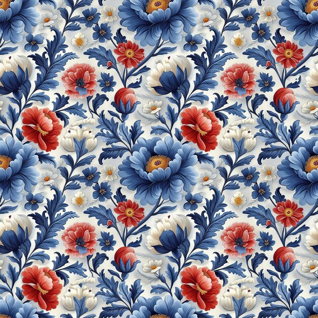 Un magnifique motif floral sans couture