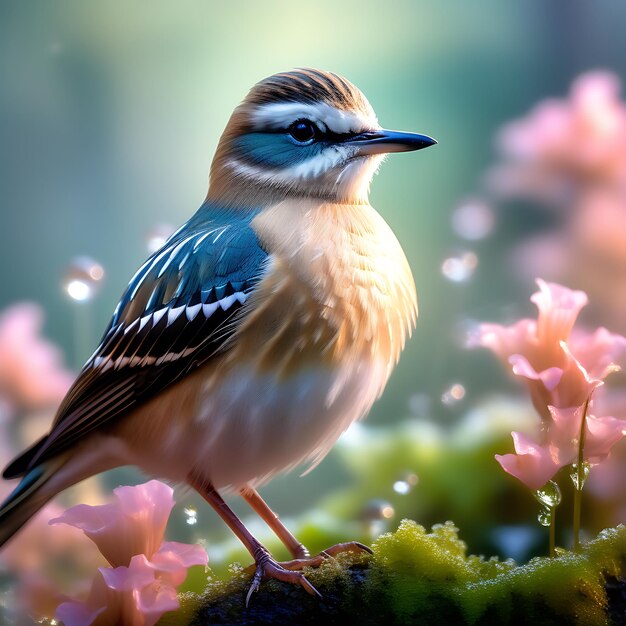 Photo le magnifique oiseau killdeer dans les champs