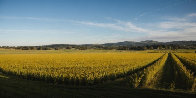 Photo un magnifique paysage de champ