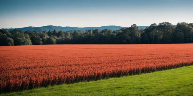 Photo un magnifique paysage de champ