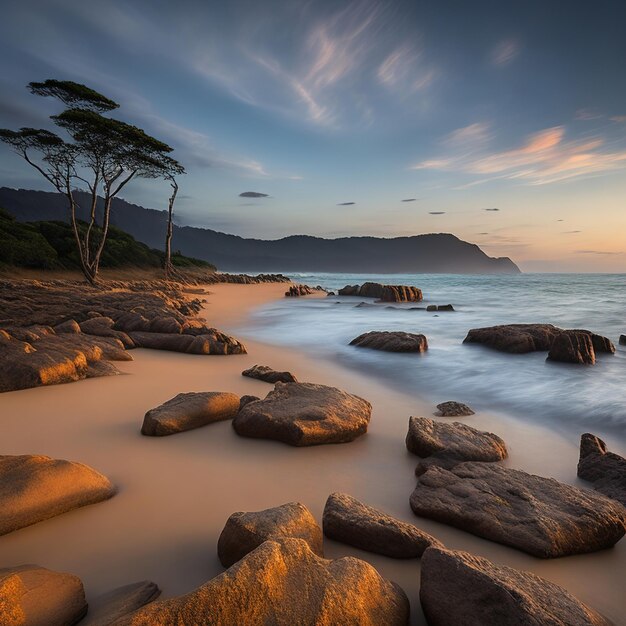 Le magnifique paysage côtier