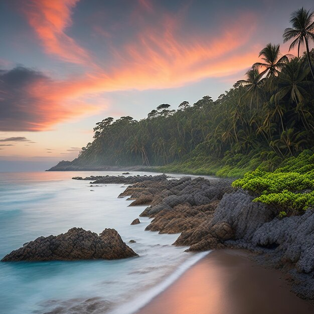 Le magnifique paysage côtier