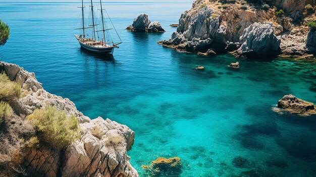 Magnifique paysage marin méditerranéen
