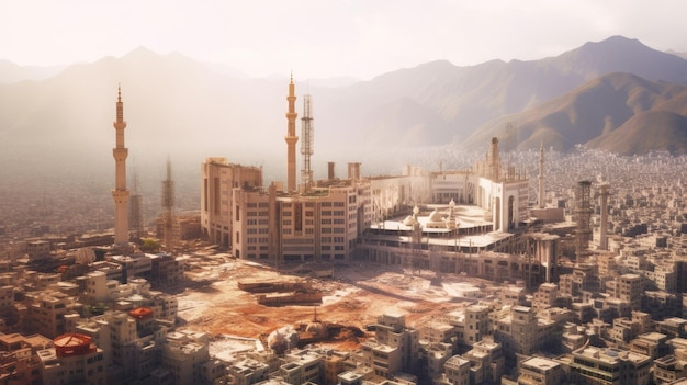 Le magnifique paysage urbain de La Mecque