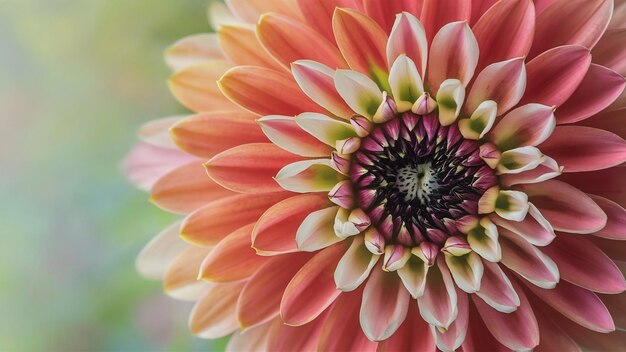 Une magnifique photographie rapprochée d'une fleur multicolore en pleine floraison