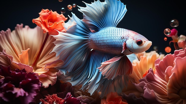 Magnifique présentoir de poissons Betta