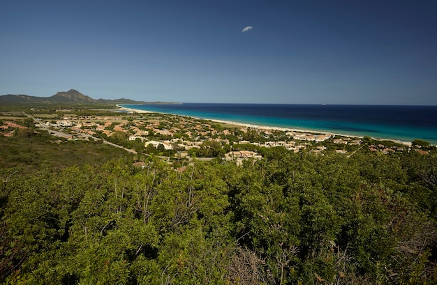 Magnifique vue sur le village de Costa Rei