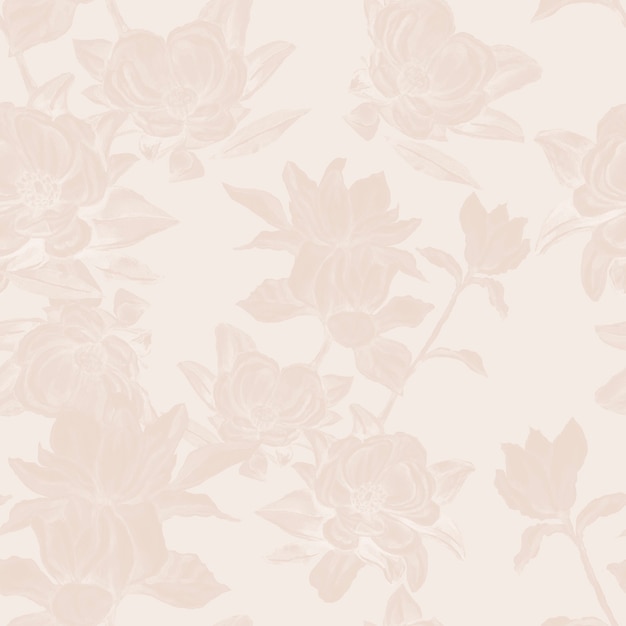 Magnolia fleur fleurs lumineuses exotiques aquarelle dessinés à la main imprimer ensemble sans couture nature branches fleuries et feuilles flore botanique