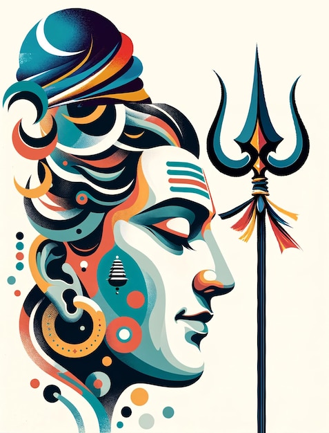 Maha Shivratri Seigneur Shiva œuvre d'art illustration de Mahadev