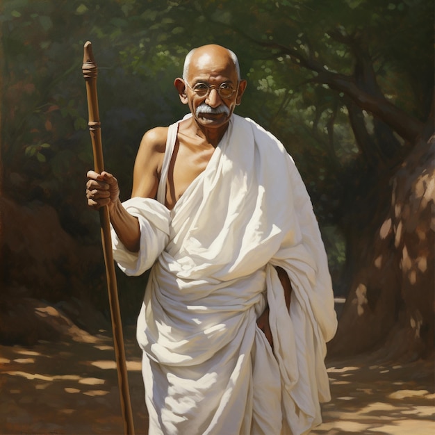 Photo mahatma gandhi, chef indien