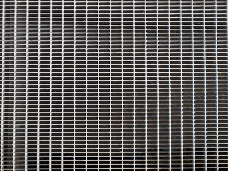 Photo maille de treillis en acier inoxydable de style industriel