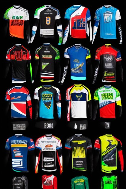 Photo maillots de sport vectoriels, maillots de course, maillot de course