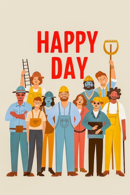 La main-d'œuvre unie célèbre la fête du travail