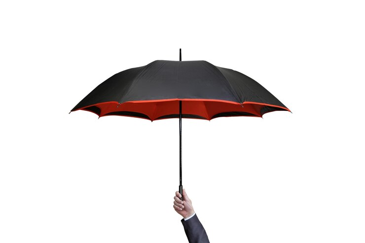 Main tenant le parapluie