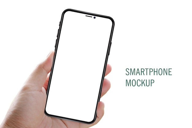 une main tenant un téléphone qui dit intelligent - graphique
