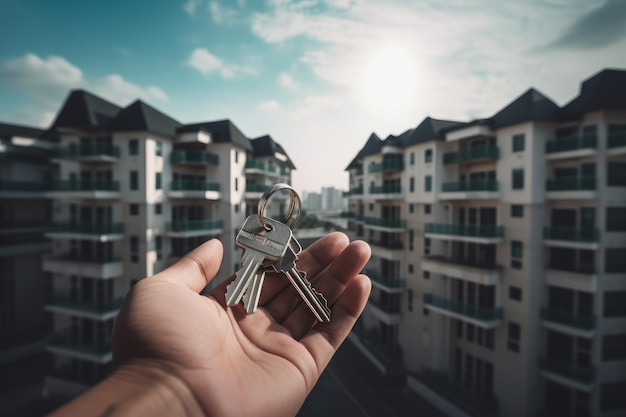 Mains clés de l'appartement Générer Ai