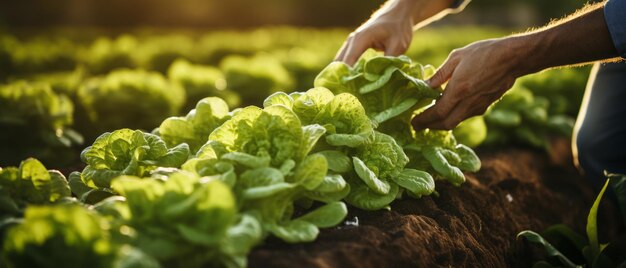 Photo les mains des gens s'occupent de la récolte des légumes qui ont été créés par une ia générative réaliste