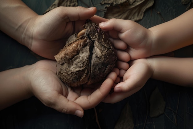 Les mains qui tiennent les poumons Journées mondiales du tabac contre la tuberculose COPD Cancer du poumon Pollution don d'organes