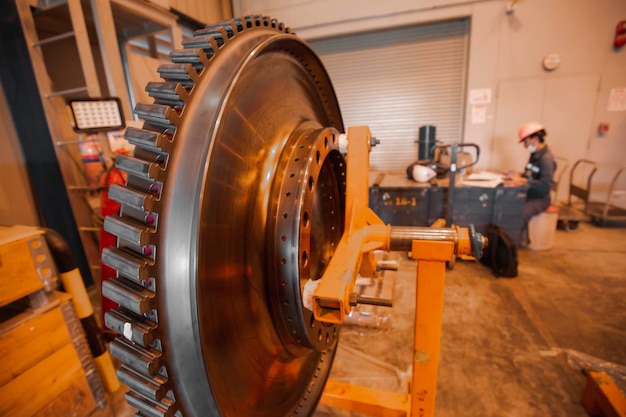 Maintenance pour turbine à rotor électrique pour engrenage Générateur de méga watts Centrale électrique à turbine à gaz