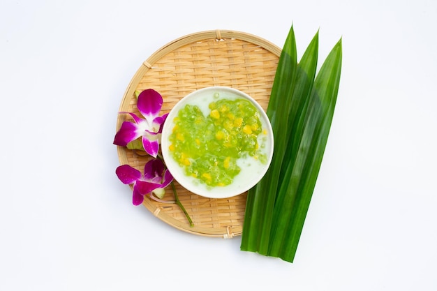 Maïs aux perles de tapioca au lait de coco