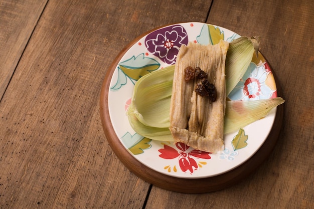 Maïs sucré tamal dessert traditionnel péruvien