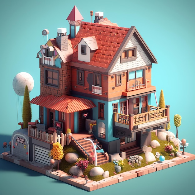 Photo la maison 3d