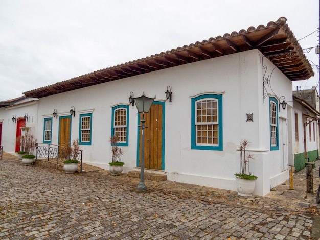 Maison ancienne dans le centre historique d'Ubatuba.