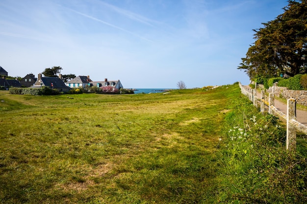 Maison ancienne sur l'île de Chausey Bretagne France