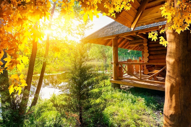 Maison à l'automne