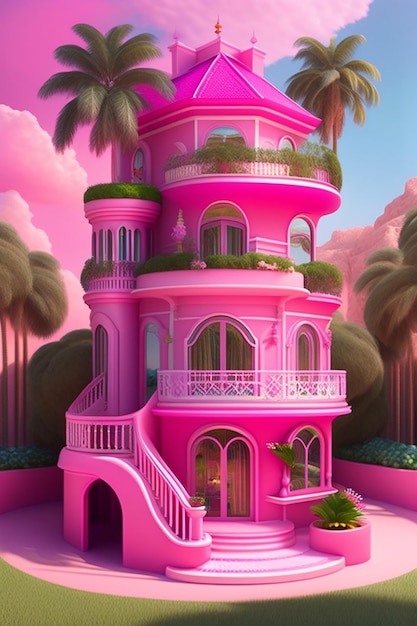 La maison Barbie à plusieurs niveaux