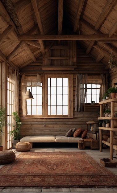 maison en bois avec un bon modèle