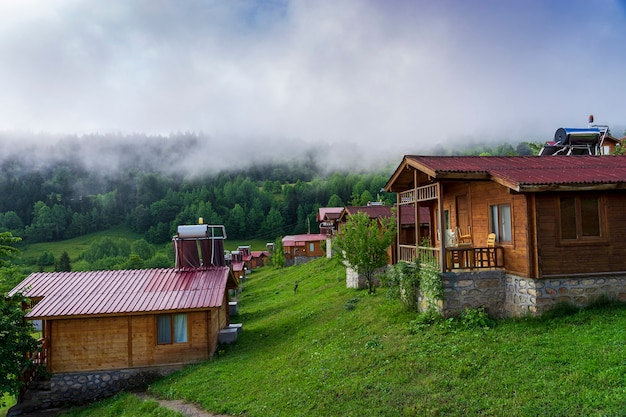 Maison en bois à Savsat, province d'Artvin, Turquie