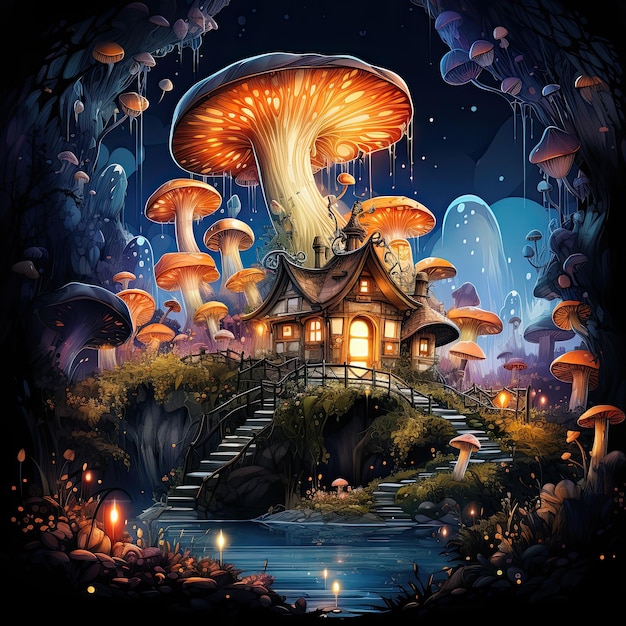 maison de champignons