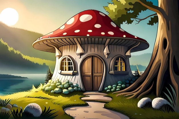 La maison des contes de fées La petite maison des champignons