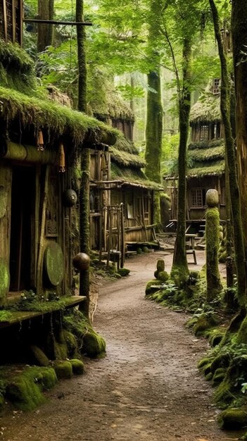 une maison dans la forêt