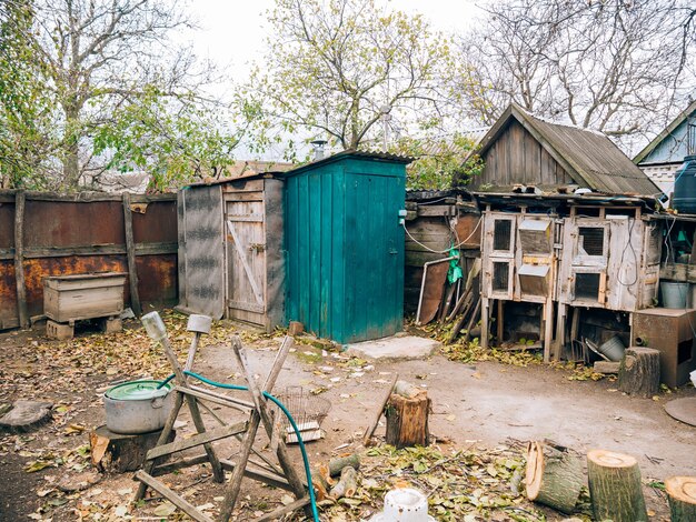 Photo maison dans le village ukrainien