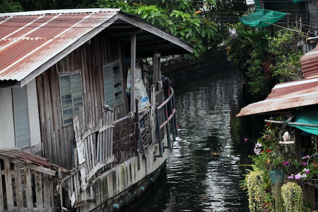 Une maison sur l'eau à Bangkok