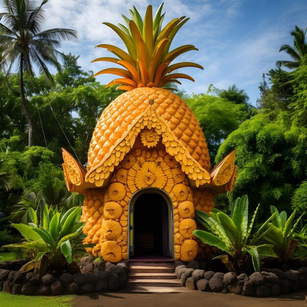 maison faite d'ananas